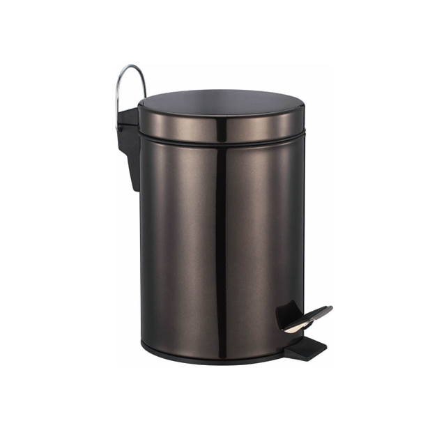 钢制厨房垃圾桶，圆形垃圾桶，家用垃圾桶
